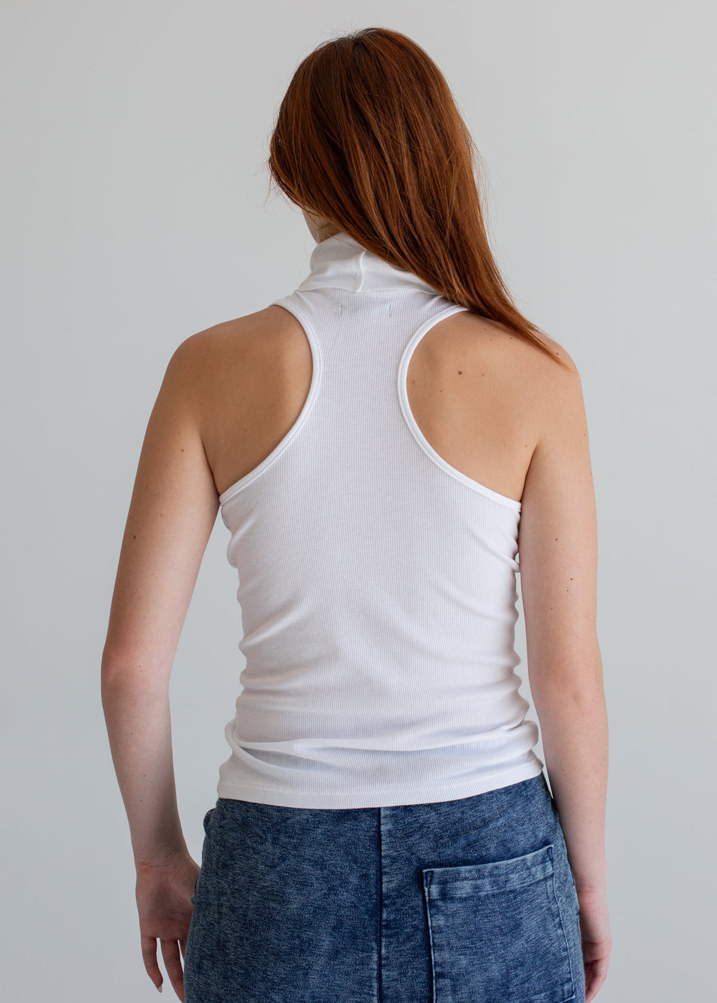 Racerback Mock Neck Tank