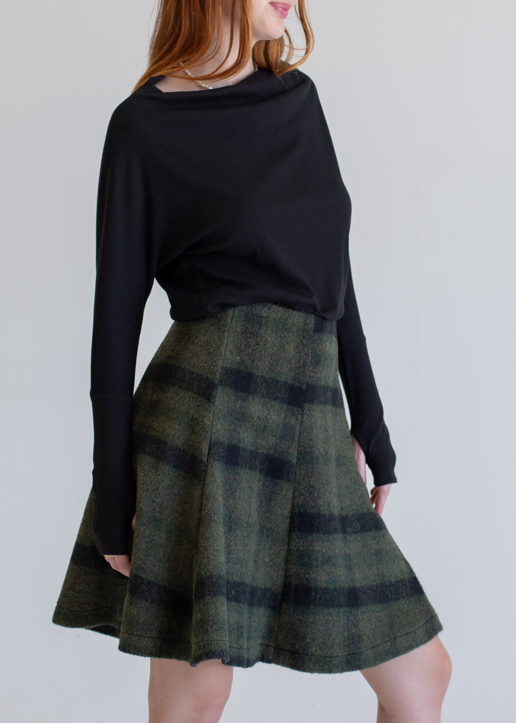 Wool Flare Skirt